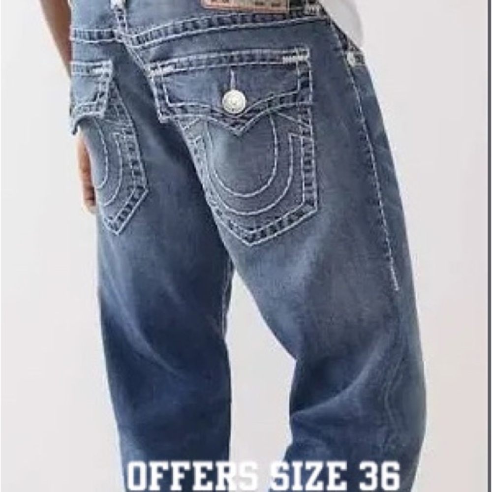 True Religion Blue Relaxed Jeans Classic Denim